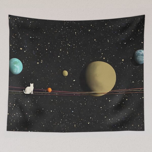 Aperçu de l'œuvre Chat dans l'univers créée et vendue par KiraChie.