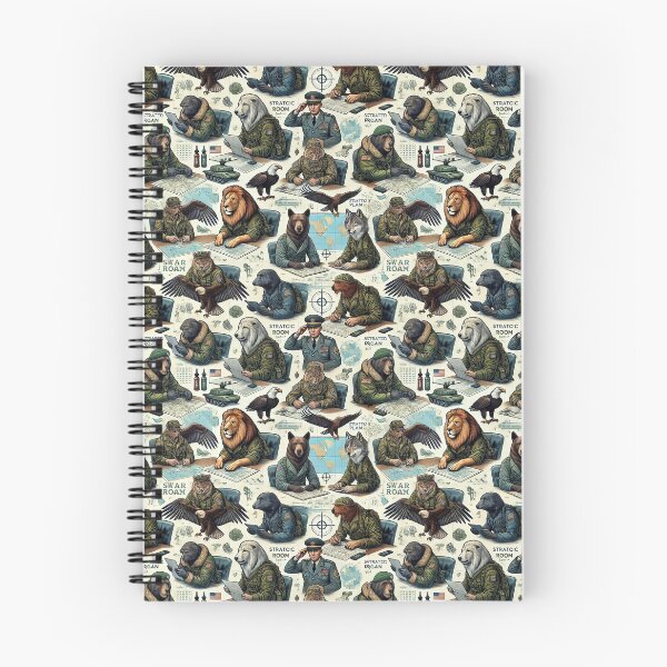 Item preview, Whimsical military animals engaged in strategic planning. designed and sold by ColorfulStyle.