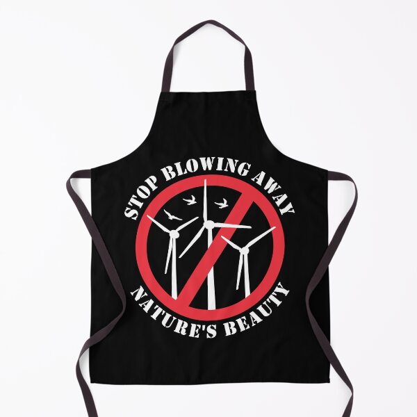 Item preview, No to wind power, Stop wind turbines and windmills designed and sold by HandicraftArt.