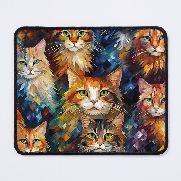 Item preview, Cats Pattern Colorful Art designed and sold by Manitarka.