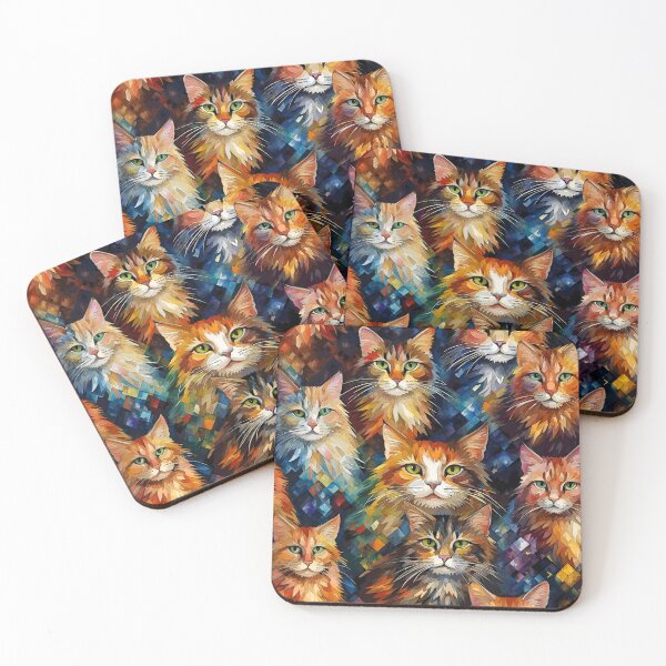 Item preview, Cats Pattern Colorful Art  designed and sold by Manitarka.