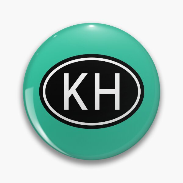 Artikelvorschau, KH Initialen Monogramm ovale weiße Buchstaben entworfen und verkauft von Jeallan Designs.