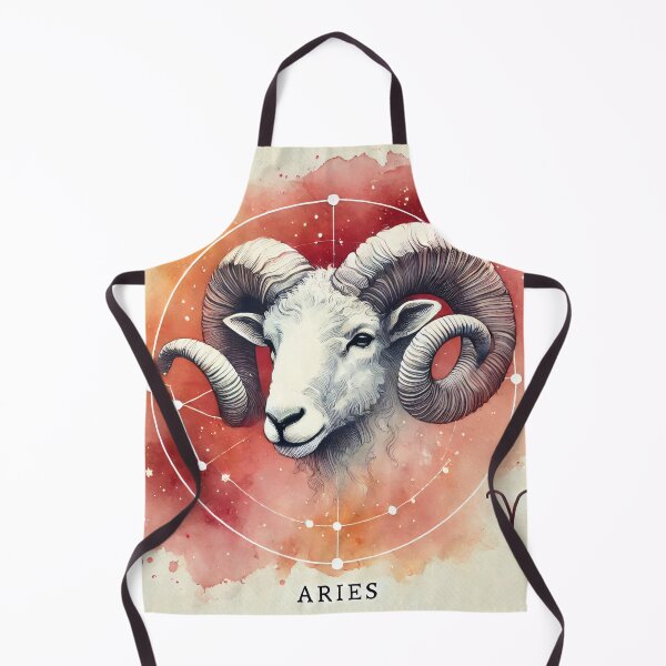 Item preview, Majestic Aries Ram in Watercolor Zodiac Art designed and sold by UniqueCraftsnCo.