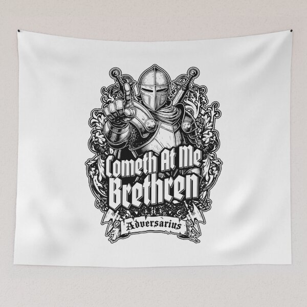 Item preview, Cometh At Me Brethren Funny Knight Medieval Jousting Bro designed and sold by GrandeDuc.