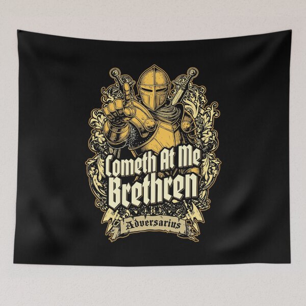 Item preview, Cometh At Me Brethren Funny Knight Medieval Jousting Bro designed and sold by GrandeDuc.