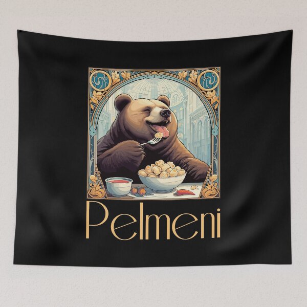 Item preview, Pelmeni bear russian gift designed and sold by Pineapple-Tree.