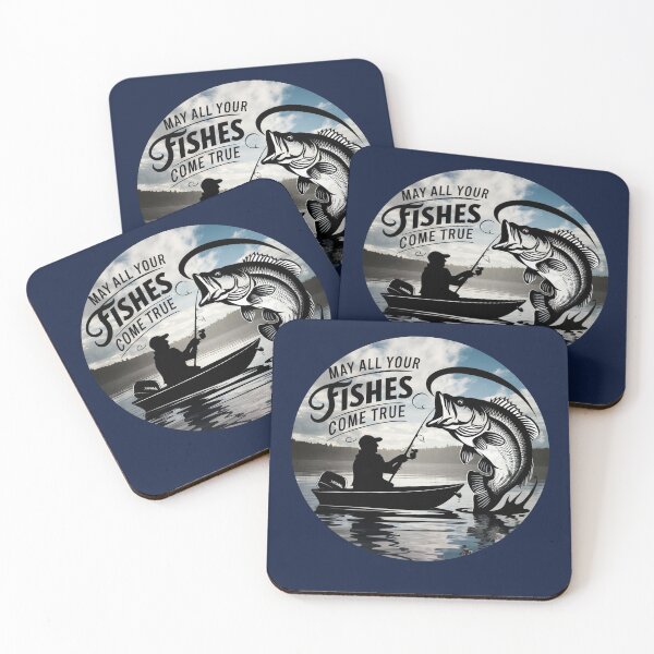 Item preview, Fishing Gifts May All Your Fishes Come True Quote designed and sold by tamdevo1.