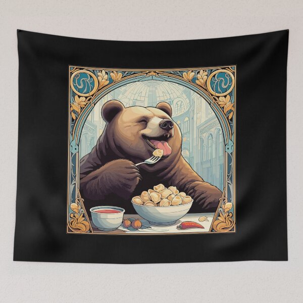 Item preview, Pelmeni bear russian gift designed and sold by Pineapple-Tree.