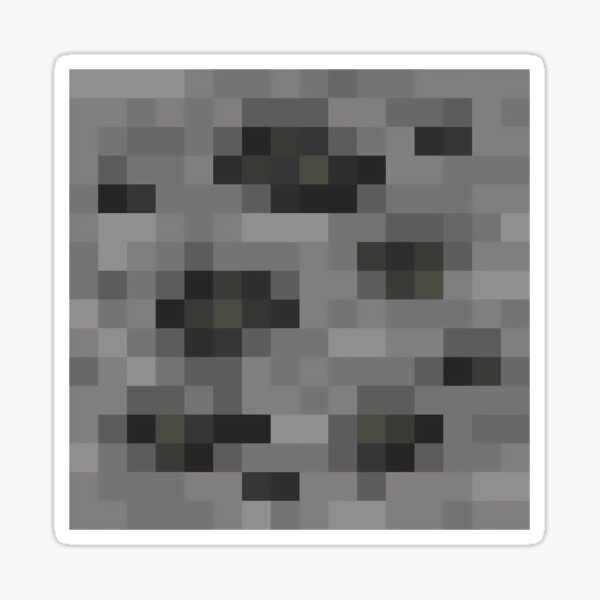 Item preview, Coal Ore Minecraft Block Icon designed and sold by Kubala Designs.