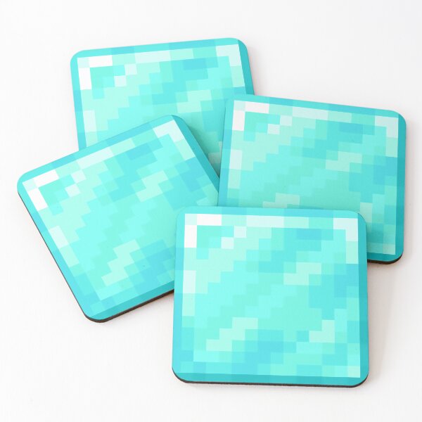 Item preview, Diamond Block Minecraft Block Icon designed and sold by Kubala Designs.