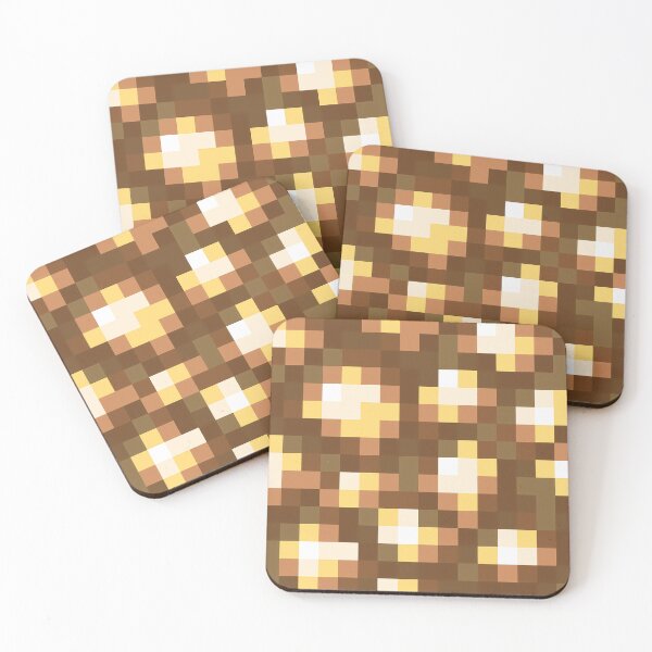 Item preview, Glowstone Minecraft Block Icon designed and sold by Kubala Designs.