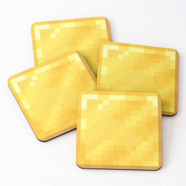 Item preview, Gold Block Minecraft Block Icon designed and sold by Kubala Designs.