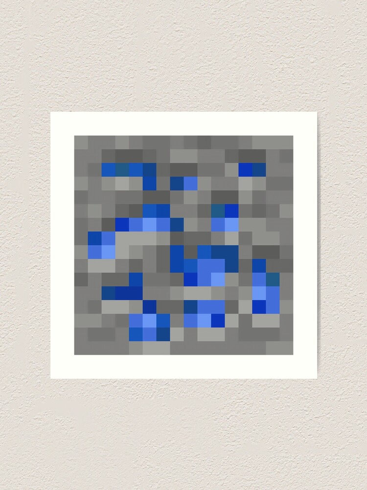 Lapis Lazuli Ore Minecraft Block Icon Art Print