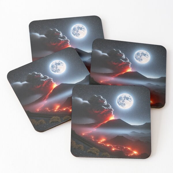 Item preview, Eruption Under the Moon designed and sold by WildVista.