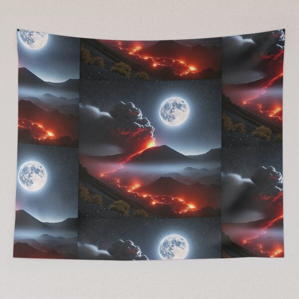Item preview, Eruption Under the Moon designed and sold by WildVista.