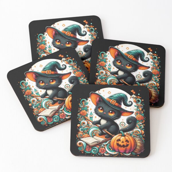 Item preview, Enchanted Halloween Cat designed and sold by MakeIt-Tee-See.