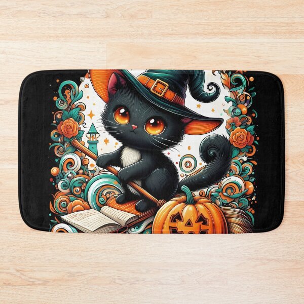 Item preview, Enchanted Halloween Cat designed and sold by MakeIt-Tee-See.