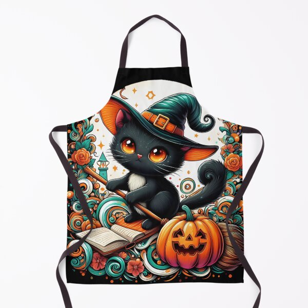 Item preview, Enchanted Halloween Cat designed and sold by MakeIt-Tee-See.