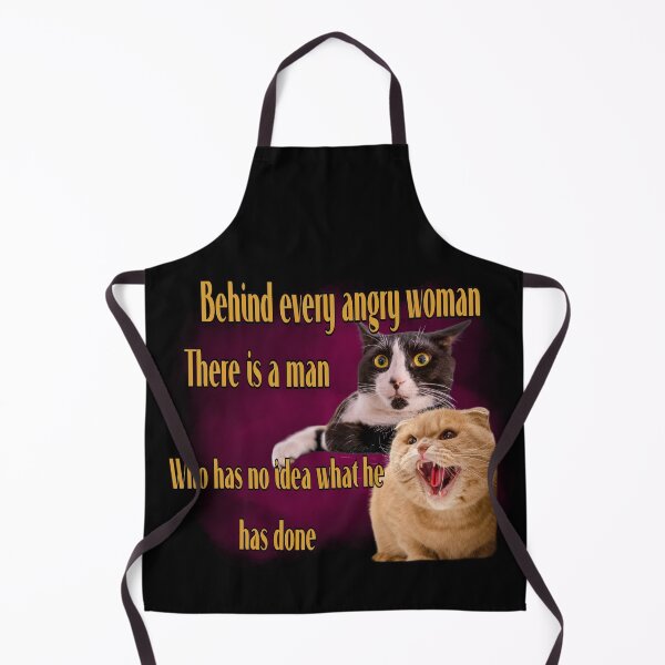 Item preview, Angry woman cat meme designed and sold by Eolithic.