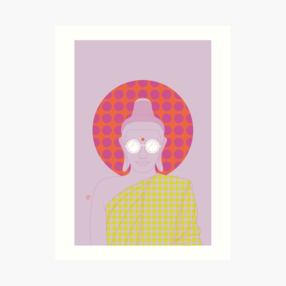 Buddha : Imagine Silence! (PopArtVersion) Art Print
