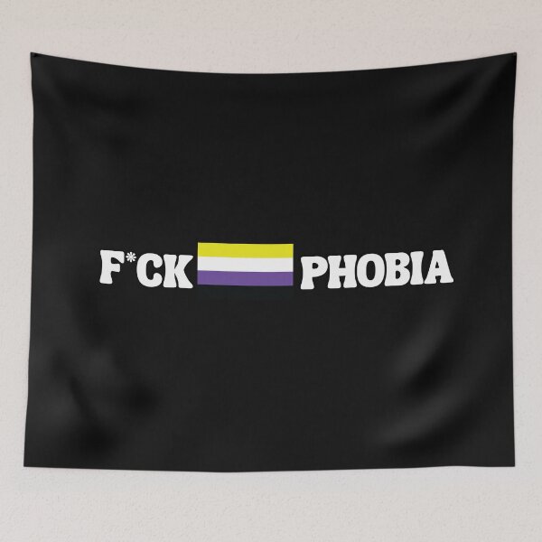 Item preview, F*ck Queerphobia - LGBTQIA+ Support designed and sold by SuchWowDesign.