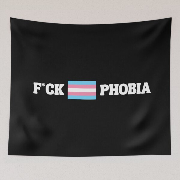 Item preview, F*ck Transphobia - LGBTQIA+ Support designed and sold by SuchWowDesign.
