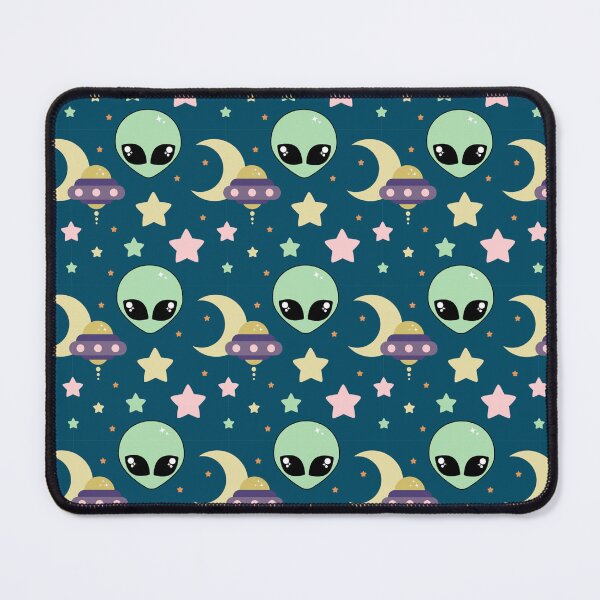 Item preview, Kawaii Alien Pastel Goth Space Pattern designed and sold by sasyall.