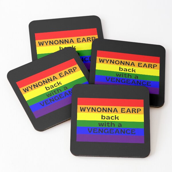 Item preview, Wynonna Earp back with a Vengeance (rainbow) designed and sold by Fandom8.
