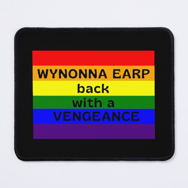 Item preview, Wynonna Earp back with a Vengeance (rainbow) designed and sold by Fandom8.