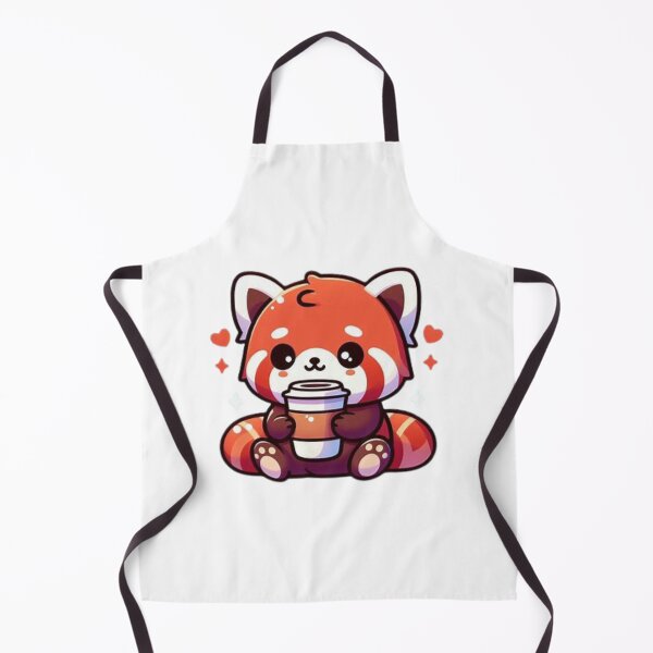 Item preview, red panda with coffee designed and sold by Eternalski.