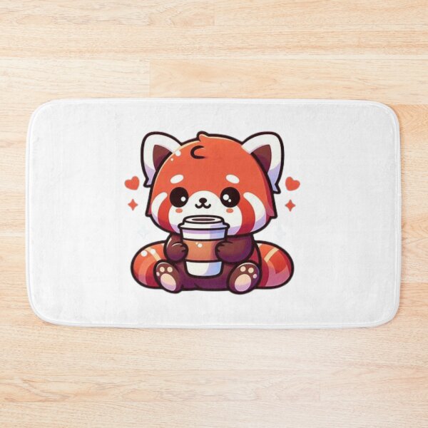 Item preview, red panda with coffee designed and sold by Eternalski.