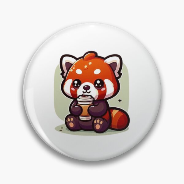 Item preview, red panda with coffee designed and sold by Eternalski.