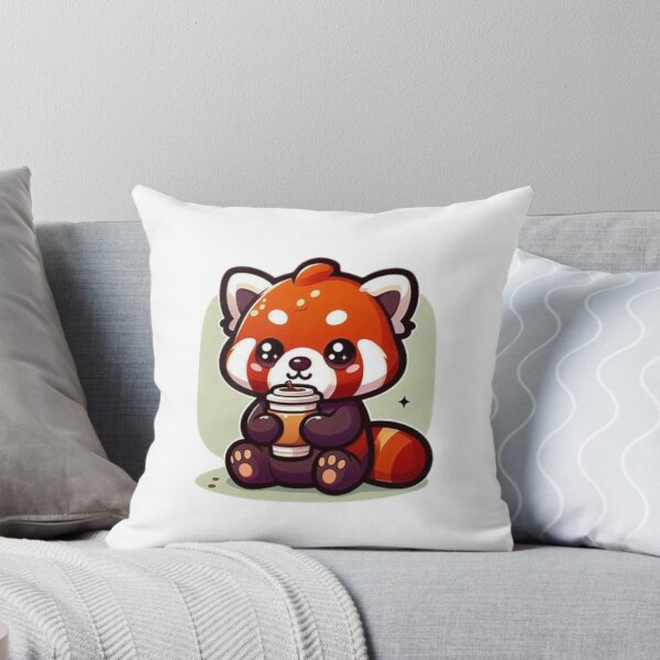 Item preview, red panda with coffee designed and sold by Eternalski.