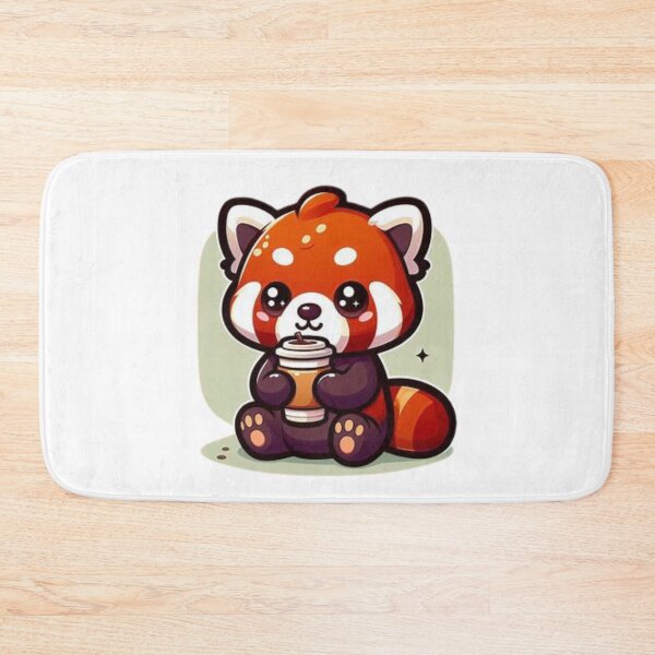 Item preview, red panda with coffee designed and sold by Eternalski.