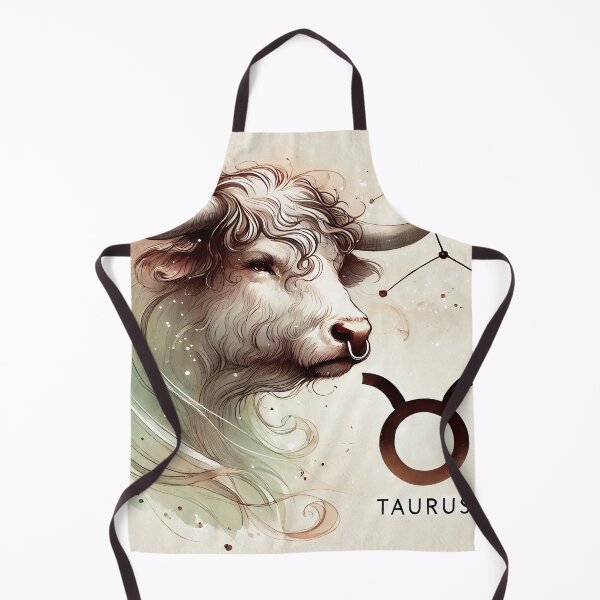 Item preview, Elegant Taurus Bull Watercolor Zodiac Art Illustration designed and sold by UniqueCraftsnCo.