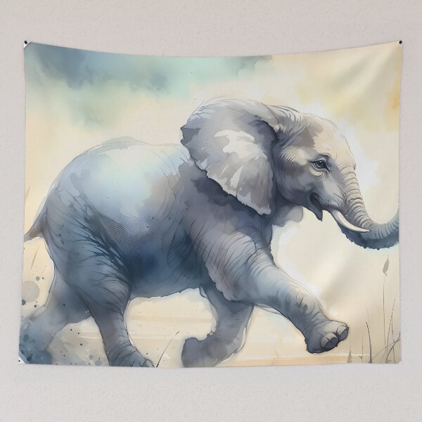 Item preview, Baby Elephant Walking designed and sold by RubisLeaf.