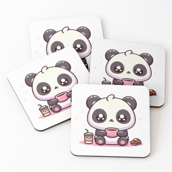 Item preview, panda with coffee designed and sold by Eternalski.