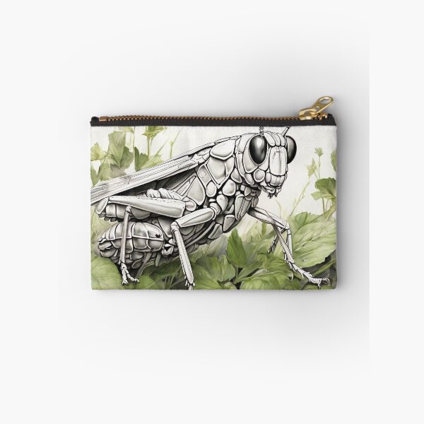 Item preview, Black and white Grasshoppers pencil drawing designed and sold by Pencil-Art.