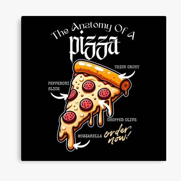 Item preview, The Anatomy Of Pizza Slice designed and sold by The magic  Yellow bus.