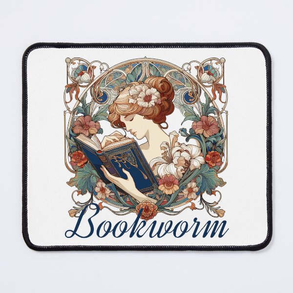 Item preview, Bookworm Woman Reading Browsing Gift designed and sold by Pineapple-Tree.
