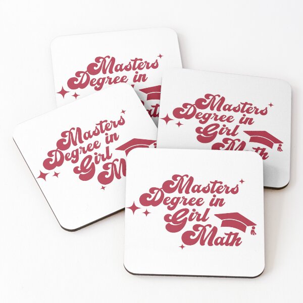 Item preview, masters degree in girl math red aesthetic designed and sold by stickersxbecca.