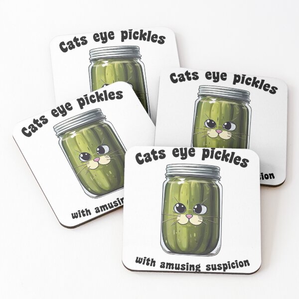 Item preview, Cats eye pickles with amusing suspicion. designed and sold by Pet Path.