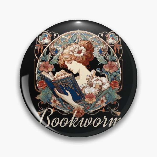 Item preview, Bookworm Woman Reading Browsing Gift designed and sold by Pineapple-Tree.