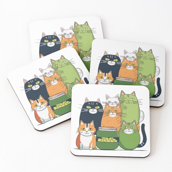 Item preview, A cat's curiosity is tickled by a tangy pickle. designed and sold by Pet Path.