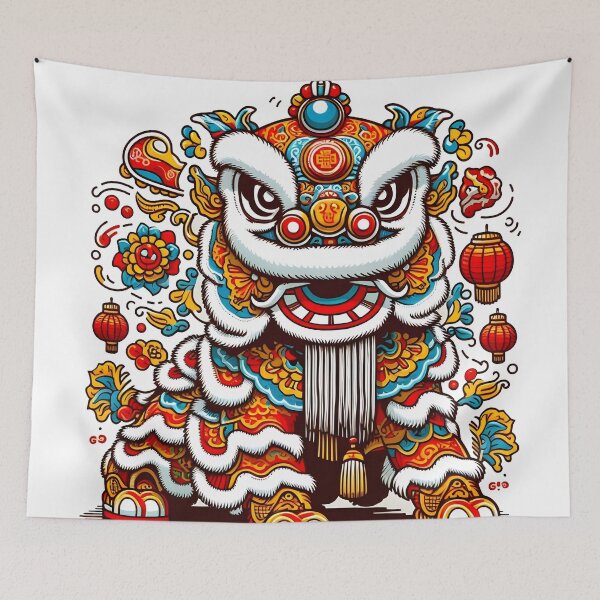 Item preview, Lion dance designed and sold by aliraweb.