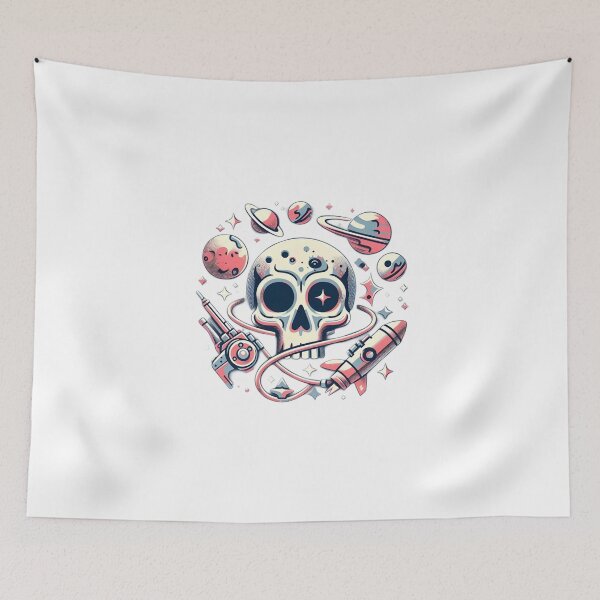 Item preview, Space War Skull designed and sold by StickyGuys.