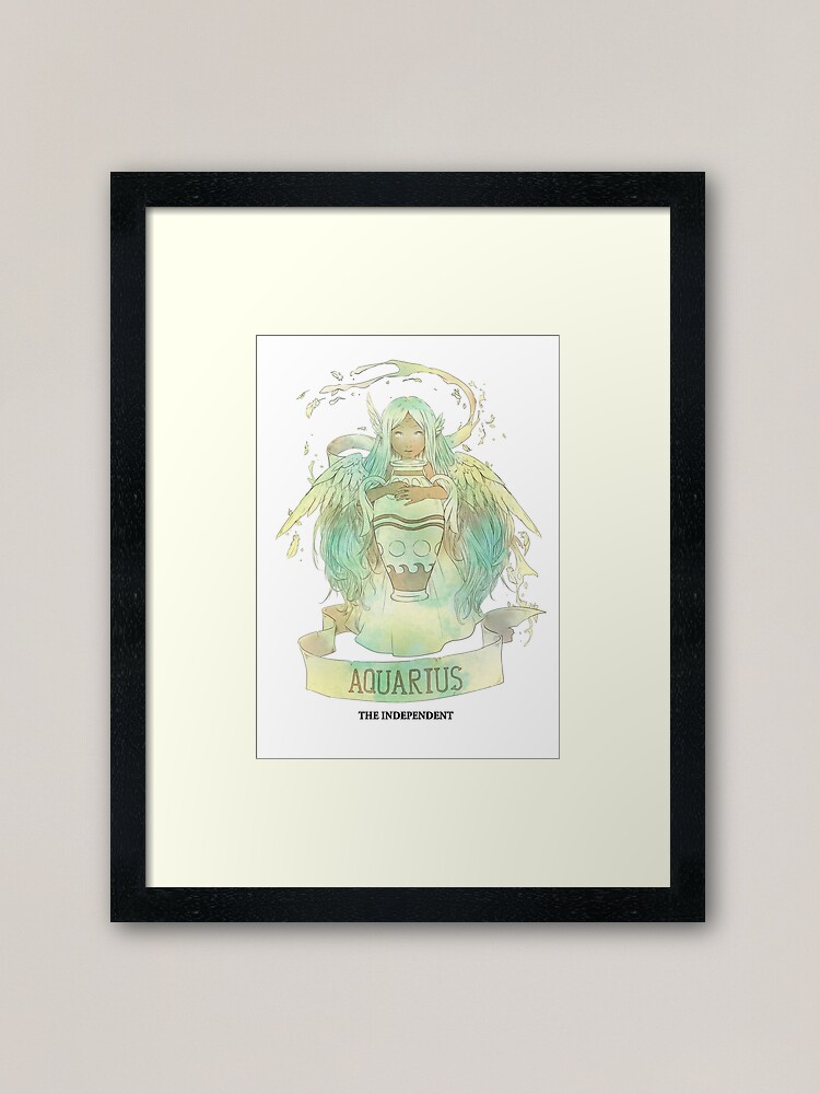 Alternate view of Aquarius, The Independent Framed Art Print