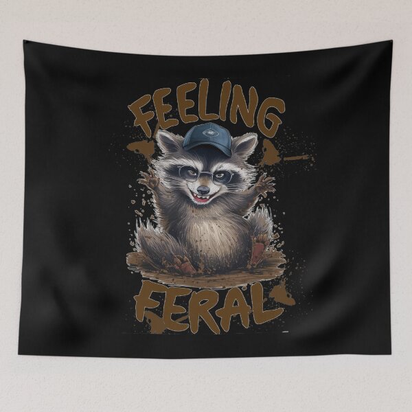 Item preview, feeling feral raccoon designed and sold by By-LuQuiRRis.