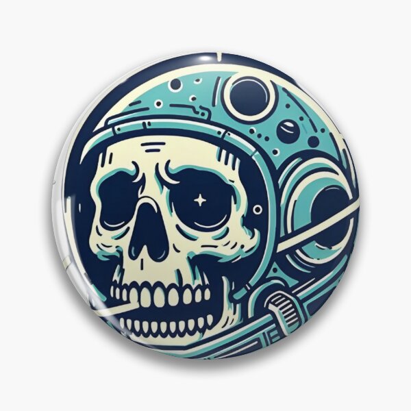 Item preview, Steve Astronaut Skull in the Stars designed and sold by StickyGuys.
