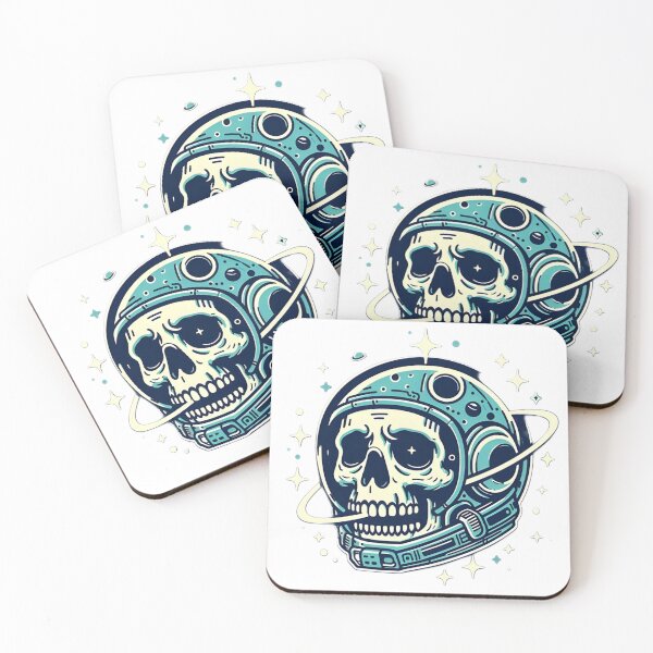 Item preview, Steve Astronaut Skull in the Stars designed and sold by StickyGuys.
